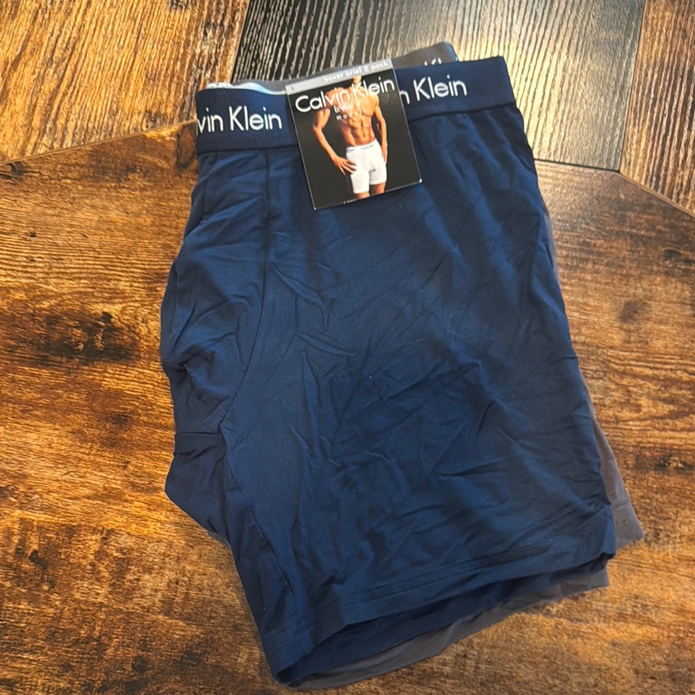 Calvin Klein Men's Navy Boxer Briefs